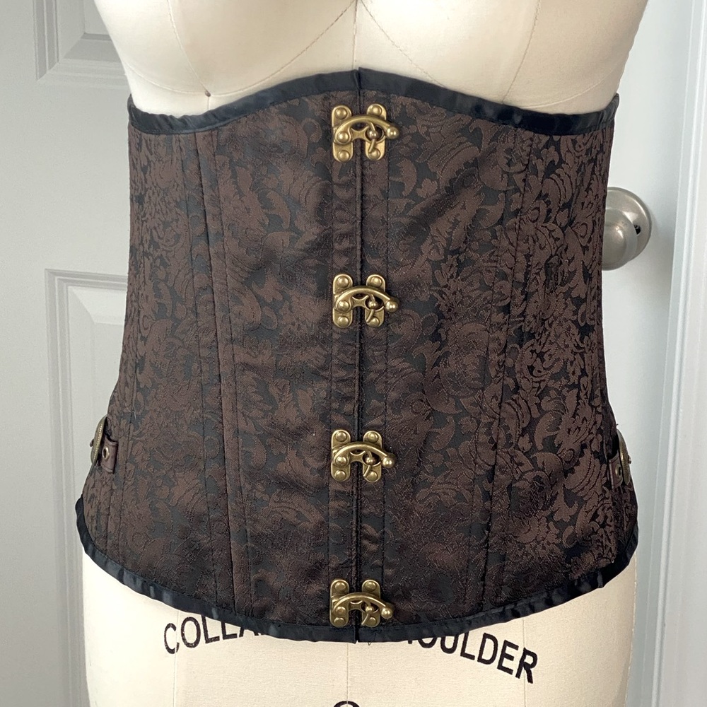 Brown Wild West West World Steampunk Corset